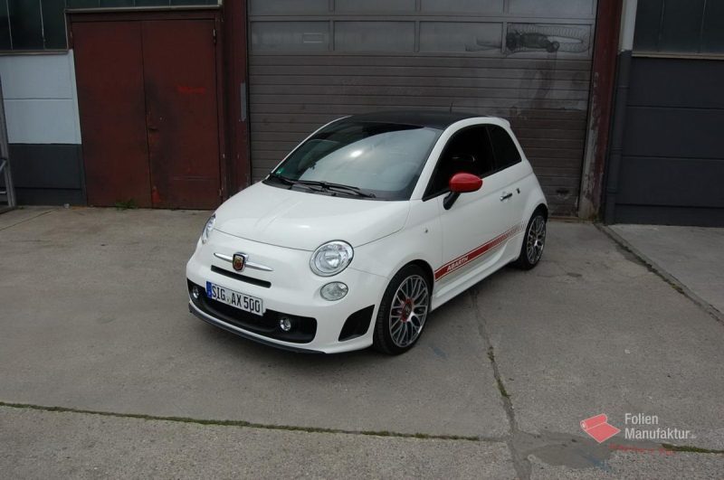 Fiat 500 Abarth Dachfolierung – Bild 1
