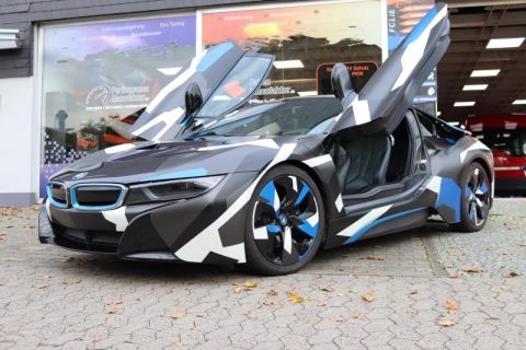 BMW I8 Camouflage Full Wrap