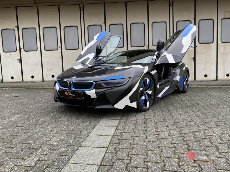 BMW I8 Camouflage Full Wrap – Bild 6