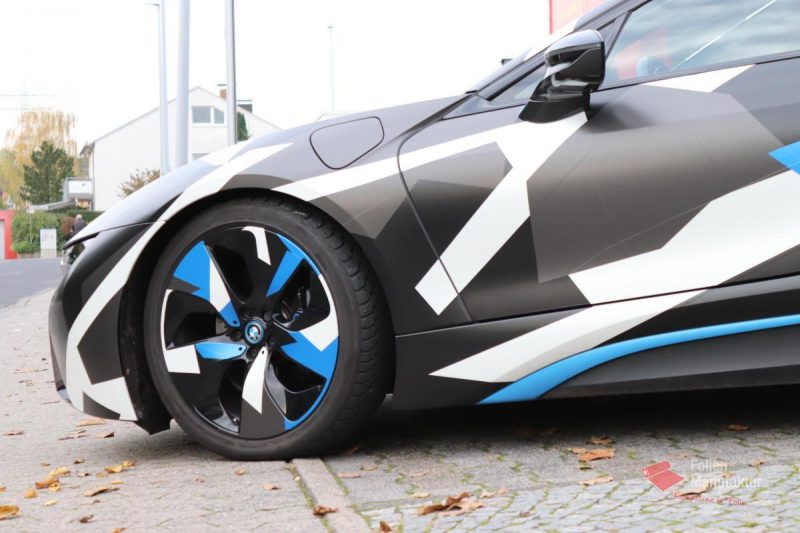 BMW I8 Camouflage Full Wrap – Bild 8