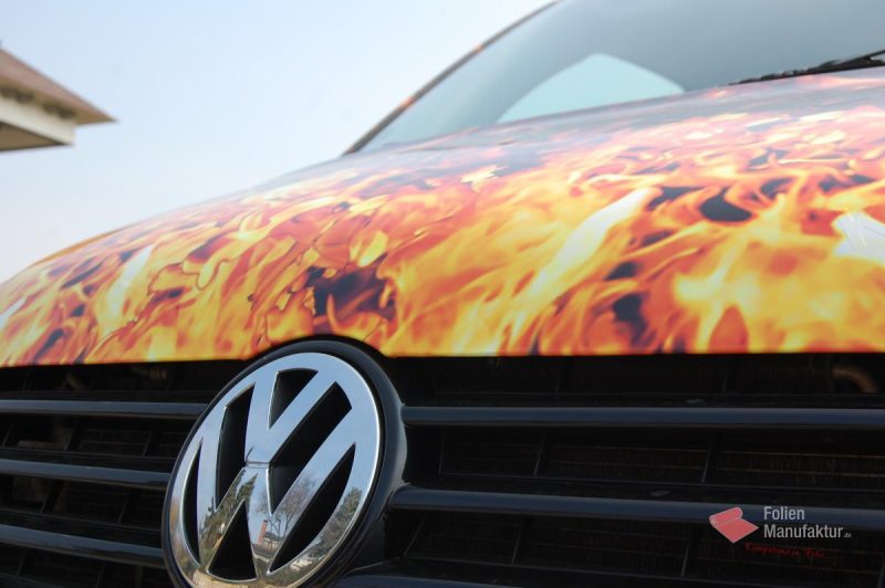Folierung VW T5 Flammen – Bild 9