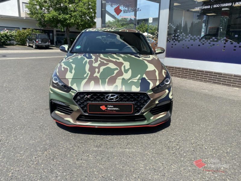 Hyundai i30N Vollfolierung Camouflage – Bild 7