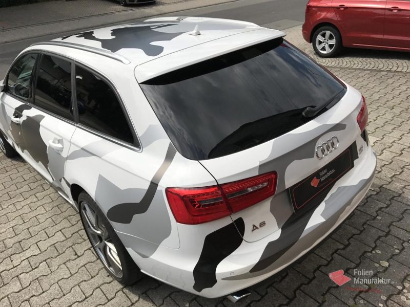 Audi A6 Camouflage Vollfolierung – Bild 1