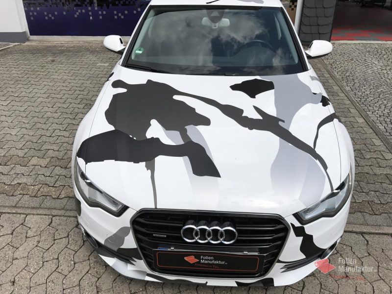 Audi A6 Camouflage Vollfolierung – Bild 6