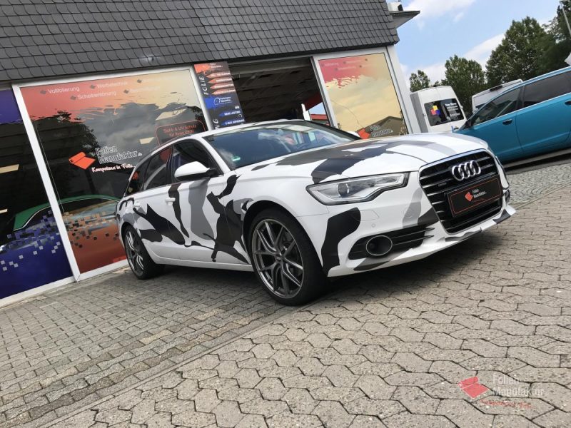 Audi A6 Camouflage Vollfolierung – Bild 3