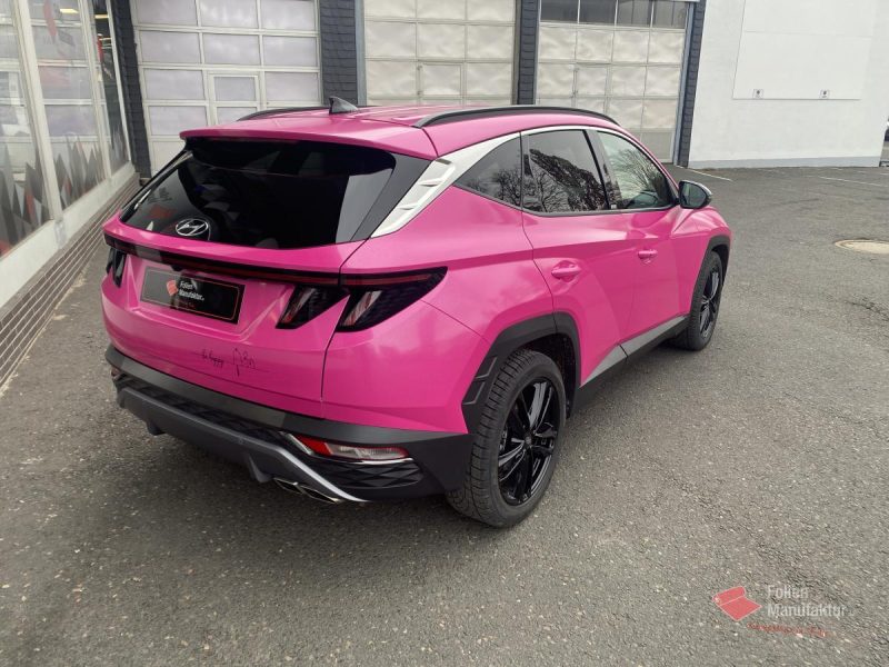 Hyundai Tucson Vollfolierung Pink – Bild 10