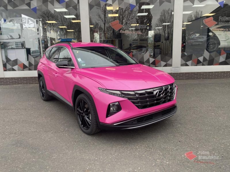 Hyundai Tucson Vollfolierung Pink – Bild 3