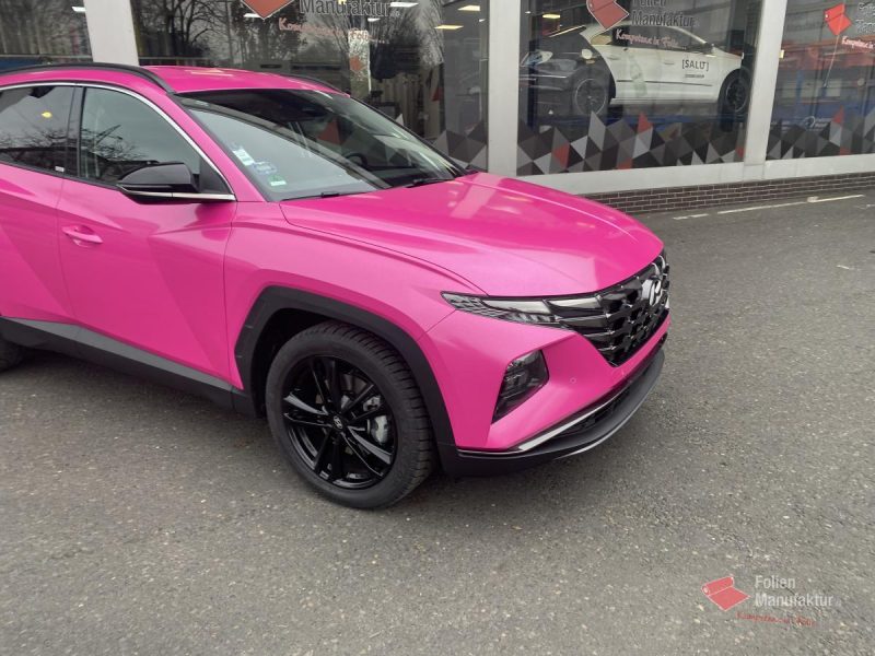 Hyundai Tucson Vollfolierung Pink – Bild 6