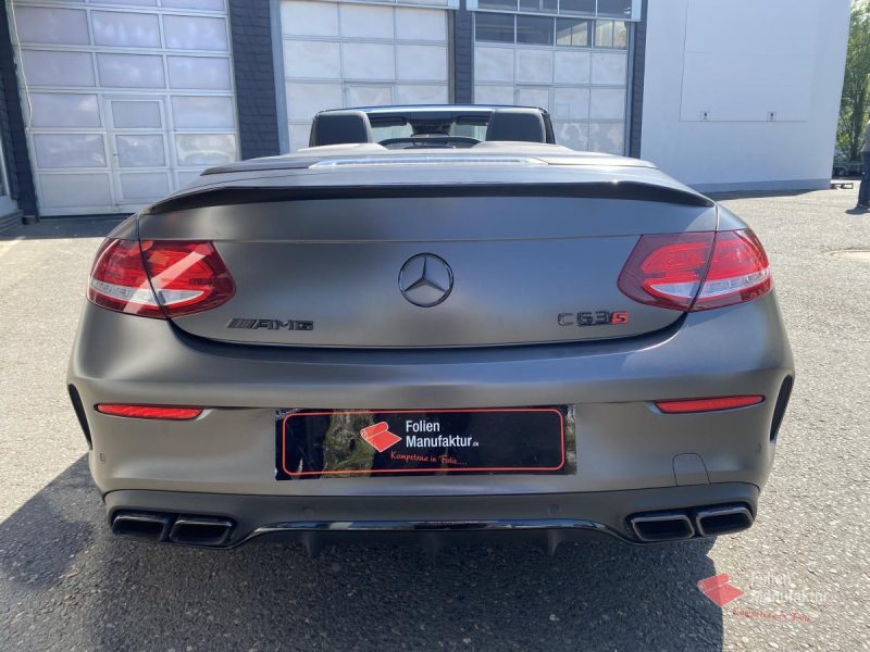Mercedes C63 Cabriolet Full Wrap Avery – Bild 9