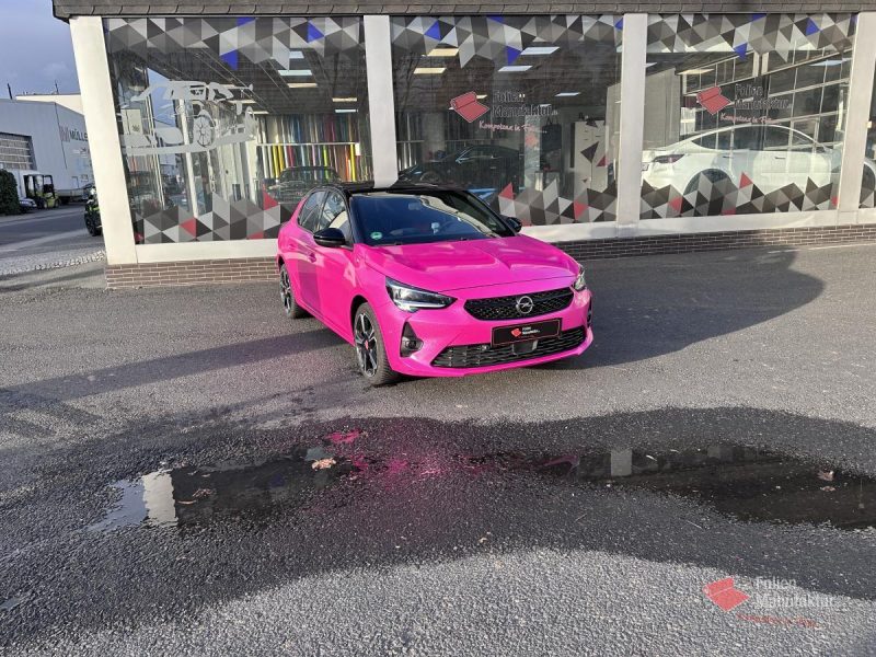 Opel Corsa Vollfolierung Pink – Bild 8