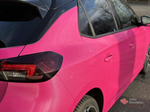 Opel Corsa Vollfolierung Pink