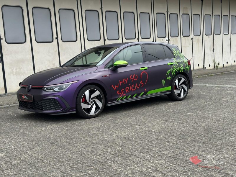 VW Golf 8 GTi Designfolierung Joker – Bild 9