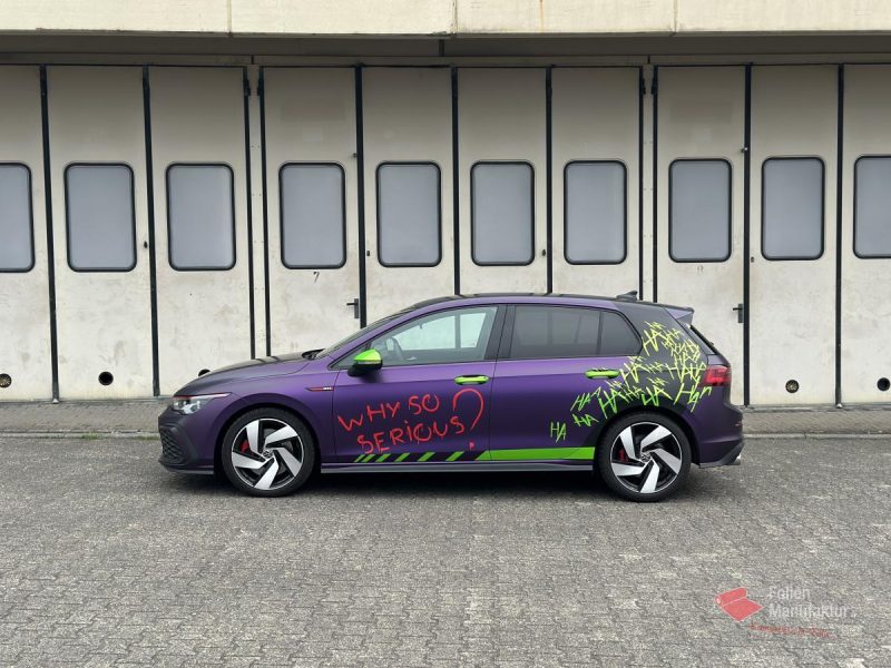VW Golf 8 GTi Designfolierung Joker – Bild 10