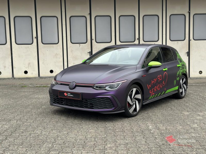 VW Golf 8 GTi Designfolierung Joker – Bild 4