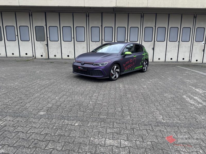 VW Golf 8 GTi Designfolierung Joker – Bild 3