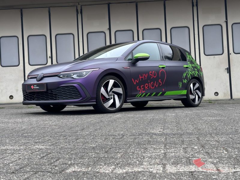 VW Golf 8 GTi Designfolierung Joker – Bild 6
