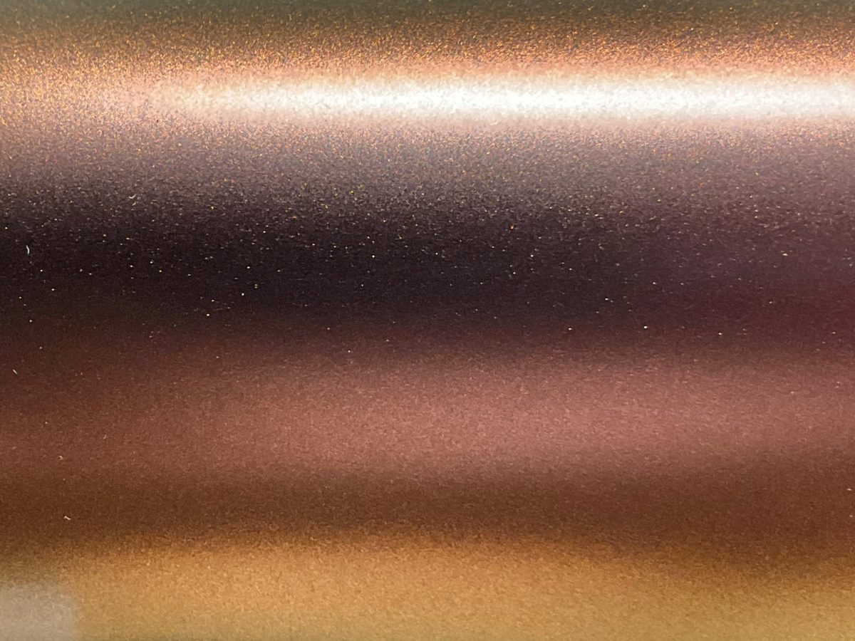 Folienfarbe Flip volcanic flare satin