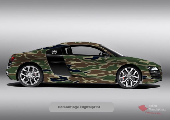 Designfolie Camouflage Schwarz-Weiß