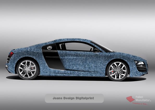 Folienfarbe Jeans Design