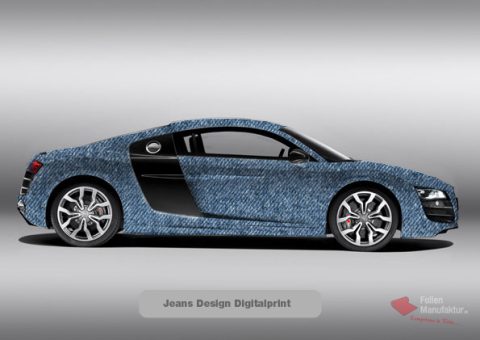 Folienfarbe Jeans Design