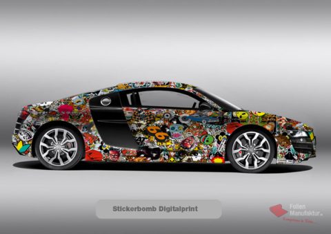Folienfarbe Stickerbomb