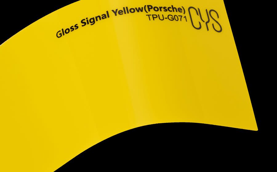 Folienfarbe Gloss Signal Yellow