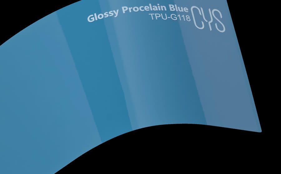 Folienfarbe Glossy Porcelain Blue