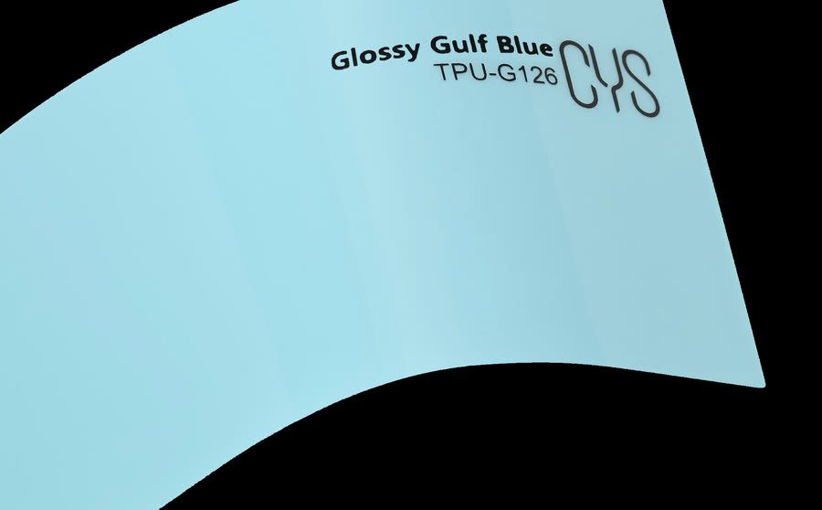 Folienfarbe Glossy Gulf Blue