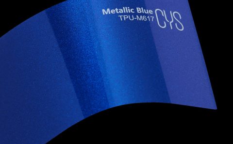 Folienfarbe Metallic Blue