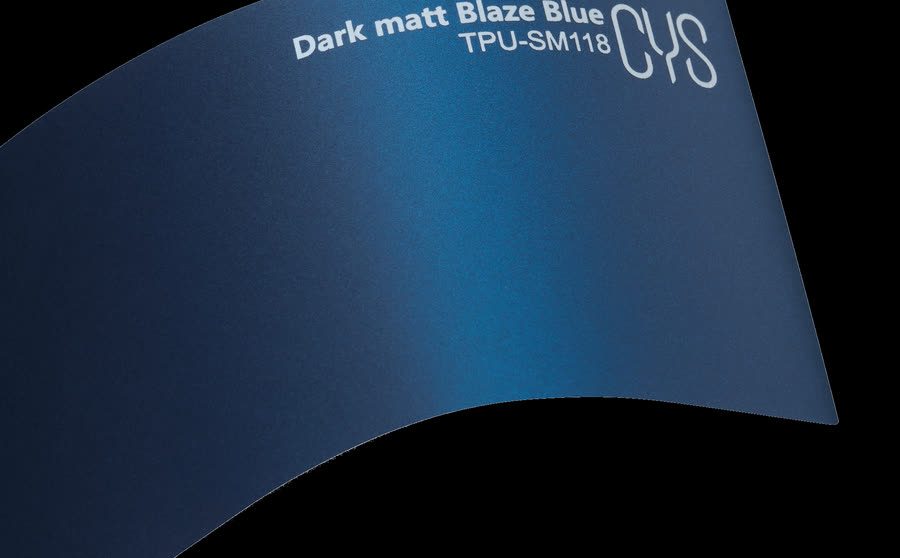 Folienfarbe Dark matt Blaze Blue