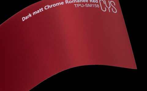 Folienfarbe Dark matt Chrome Romanee Red