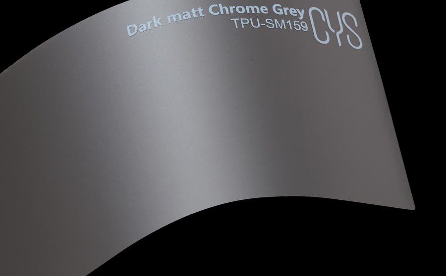 Folienfarbe Dark matt Chrome Grey