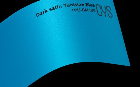 Folienfarbe Dark satin Tunisian Blue
