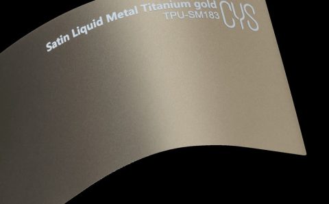 Folienfarbe Satin Liquid Metal Titanium gold