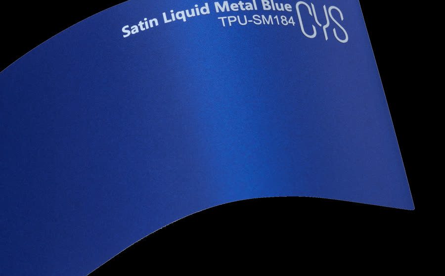 Folienfarbe Satin Liquid Metal Blue