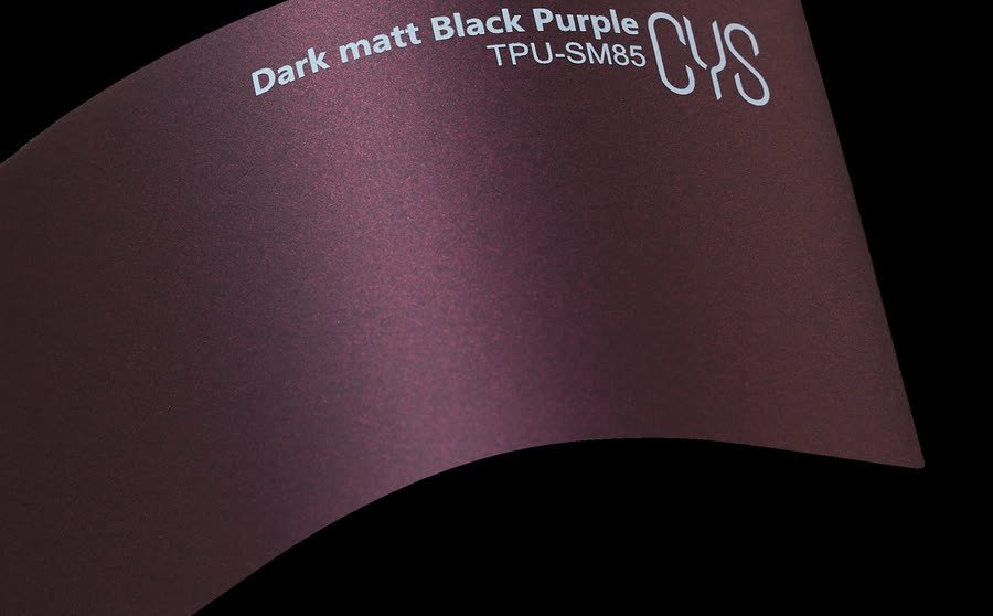 Folienfarbe Dark matt Black Purple